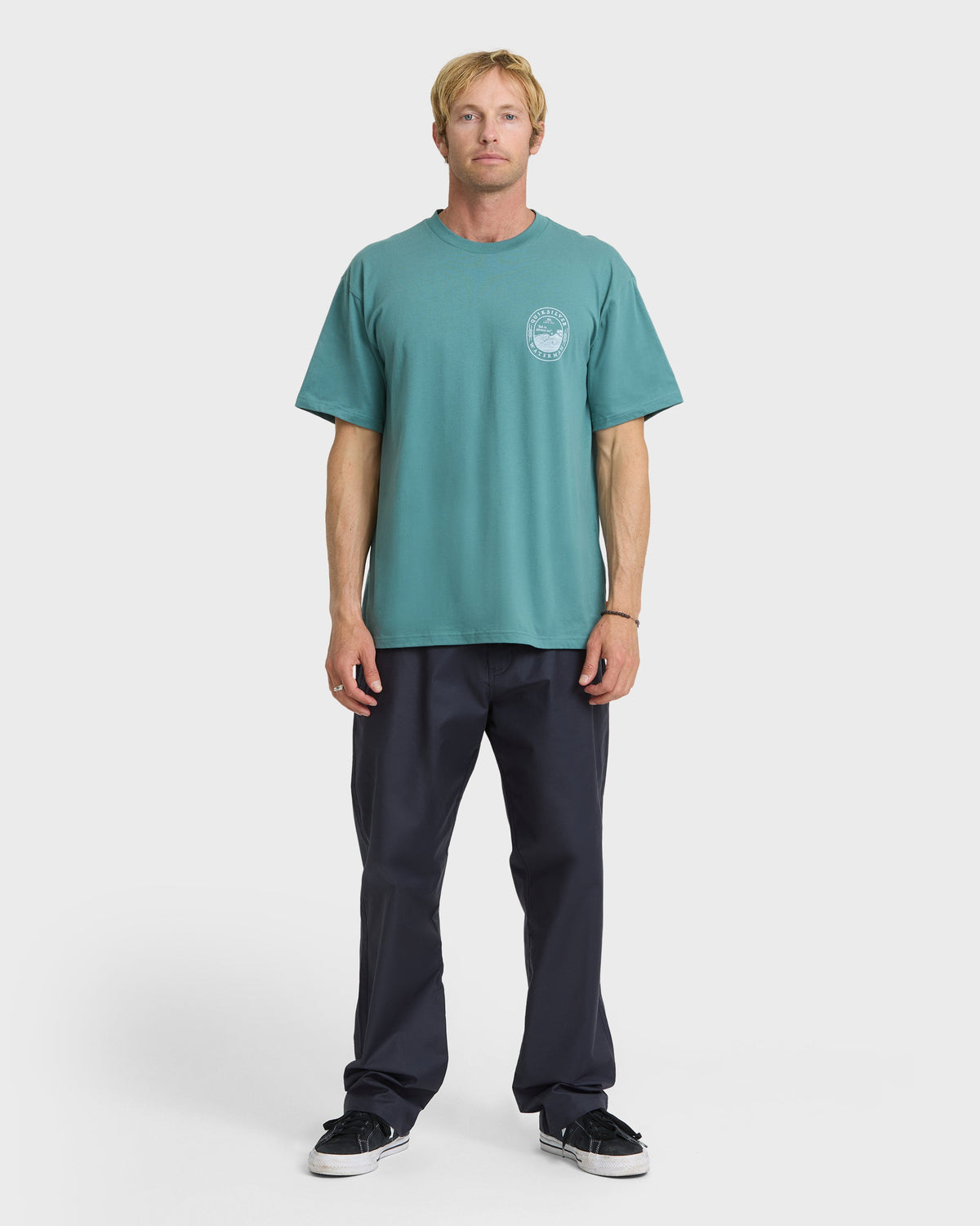 Waterman Worries Out Short Sleeve Cotton T-Shirt - North Atlantic