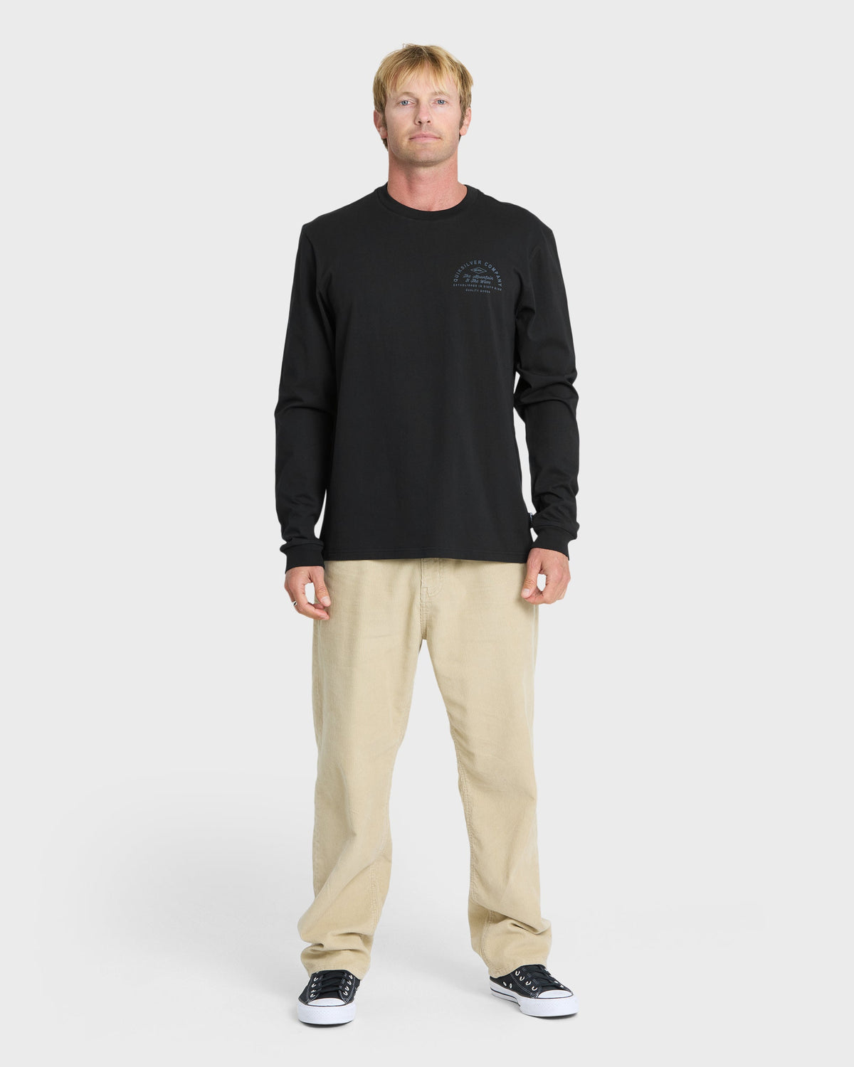Garage Days Long Sleeve Knit T-Shirt - Black