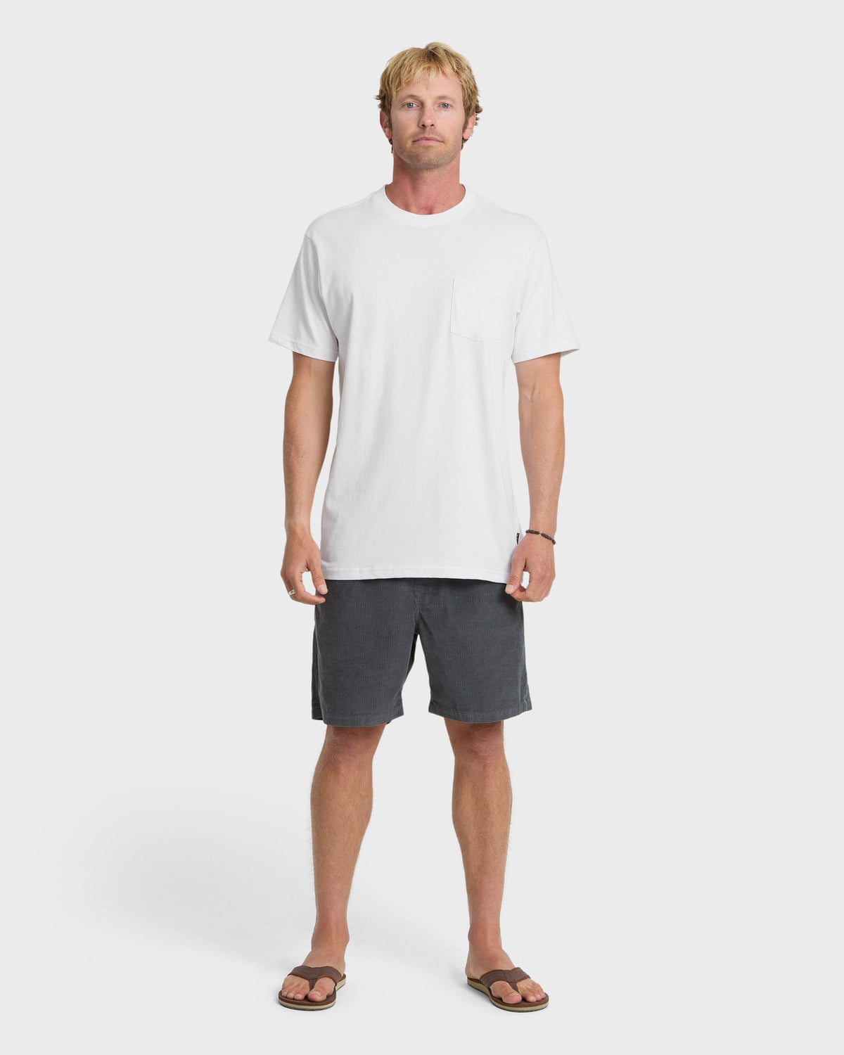 Saltwater Pocket Tee - White
