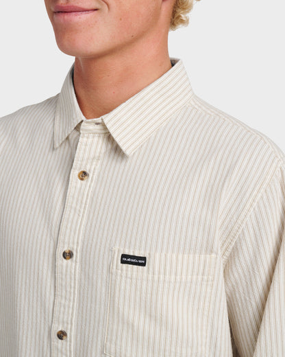 Oxford Stripe Classic Short Sleeve Shirt - Moonstruck