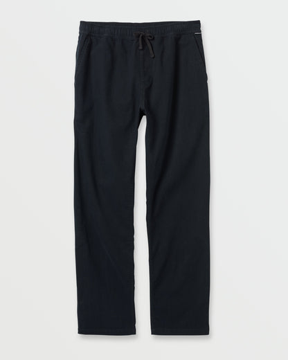 Stretch Canvas Beach Pants - Black