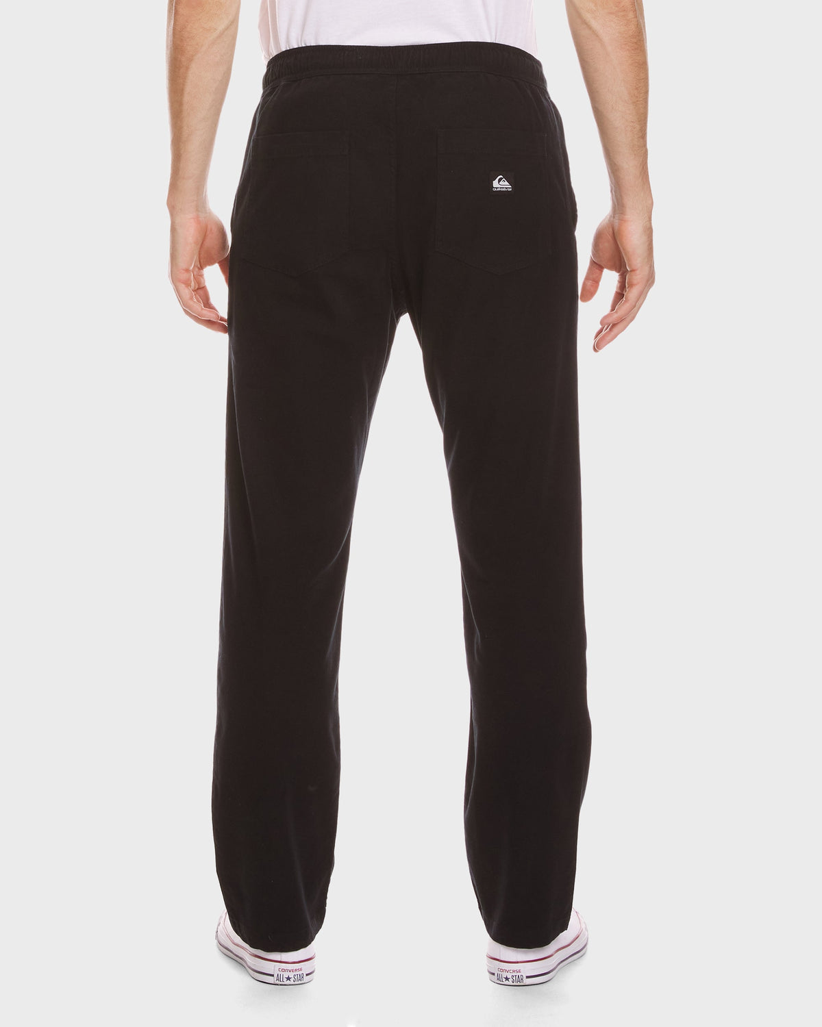 Stretch Canvas Beach Pants - Black