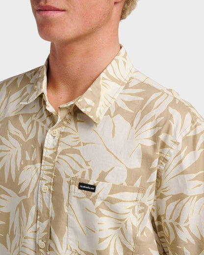 Palm Trip Classic Short Sleeve Shirt - Twill