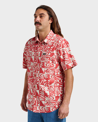 Terra Classic Stretch Short Sleeve Shirt - Mineral Red