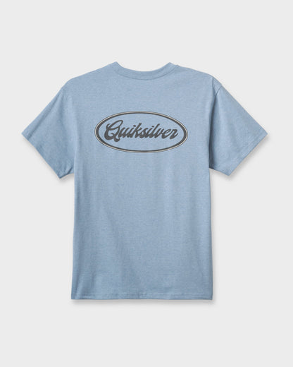 Mechanics Script Classic T-shirt - Ashley Blue Heather