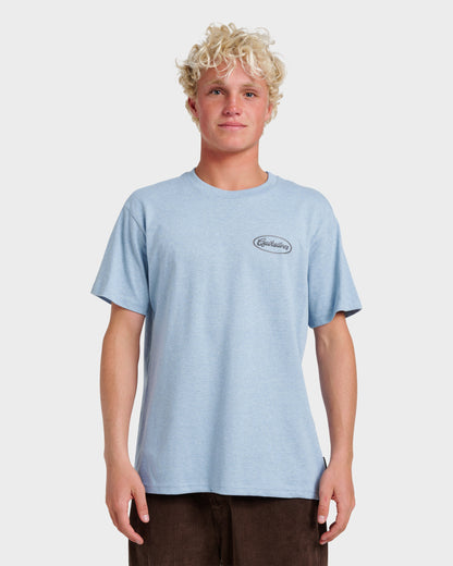 Mechanics Script Classic T-shirt - Ashley Blue Heather