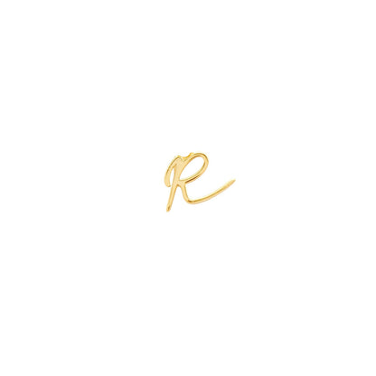 Signature Initial Stud Earring (Gold)