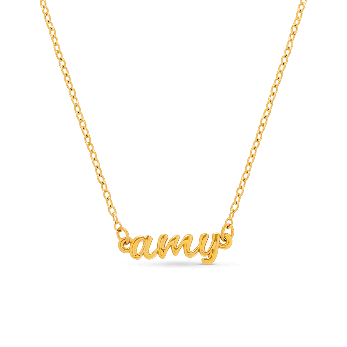 Script Name Necklace (Gold)