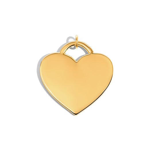 Heart Bag Charm (Gold)