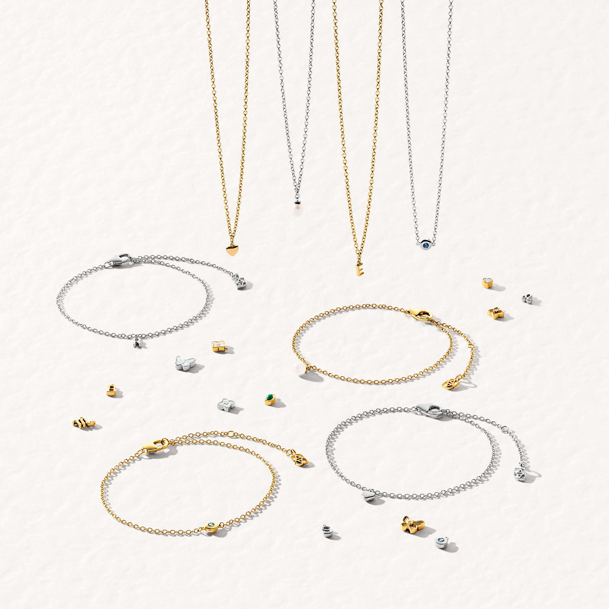 Fine Molten Birthstone Bracelet (Gold)