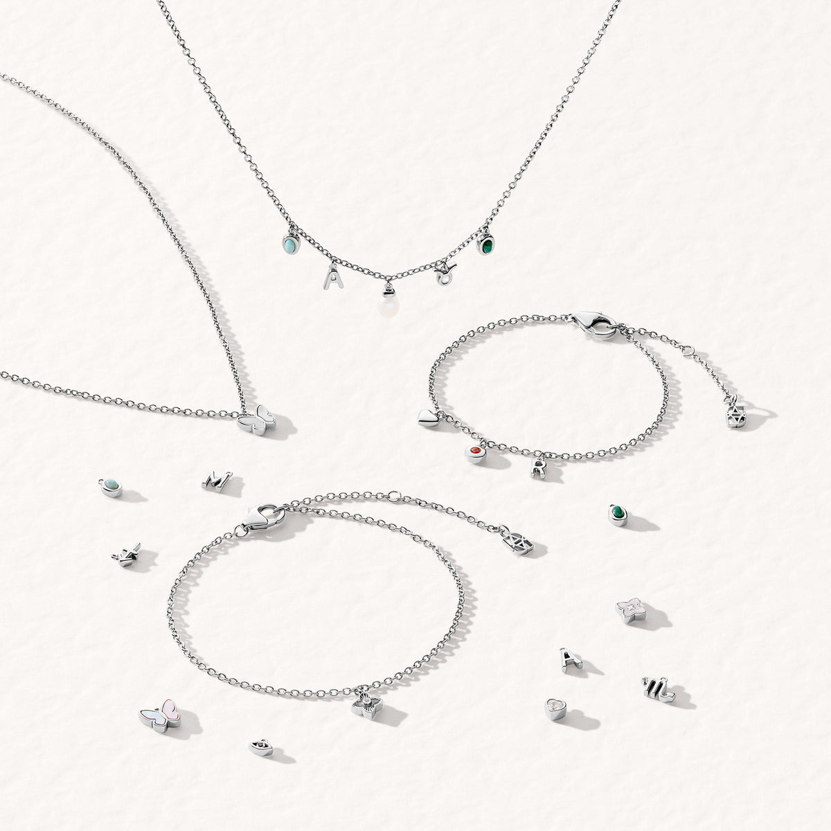 Made Mine Fine Charm Anklet (Silver)