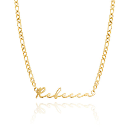 Signature Name Necklace - Gold