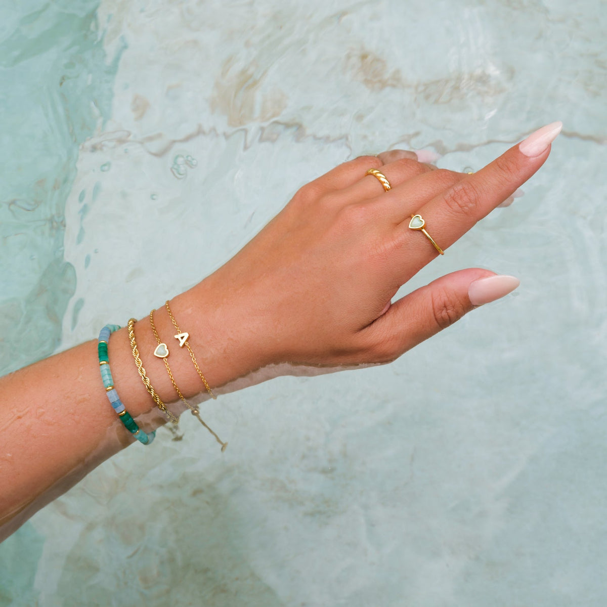 Small Rope Chain Bracelet (Gold)