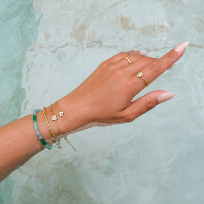 Small Rope Chain Bracelet (Gold)