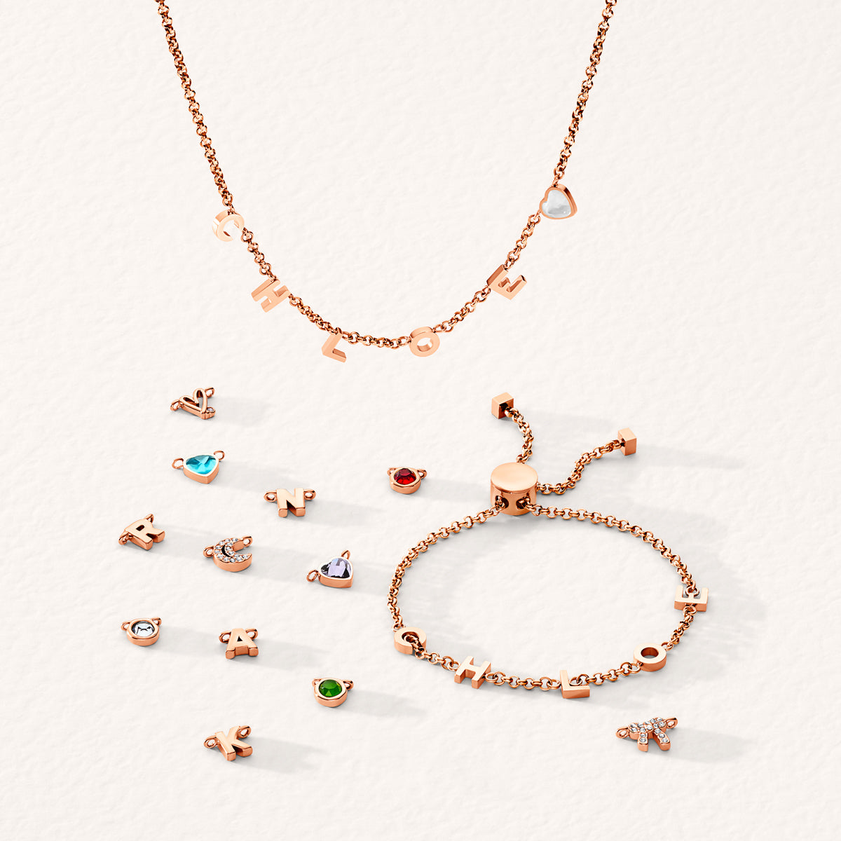 Made Mine Name Necklace (Rose Gold)