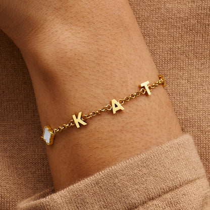 Made Mine Name Bracelet (Gold)