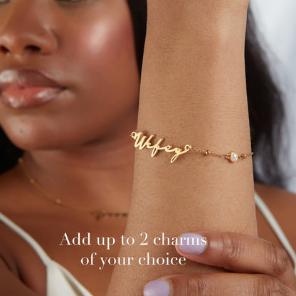 Signature Name Bracelet (Gold)