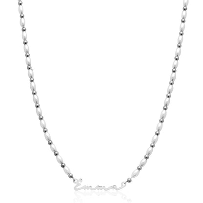 Signature Name Necklace (Silver)
