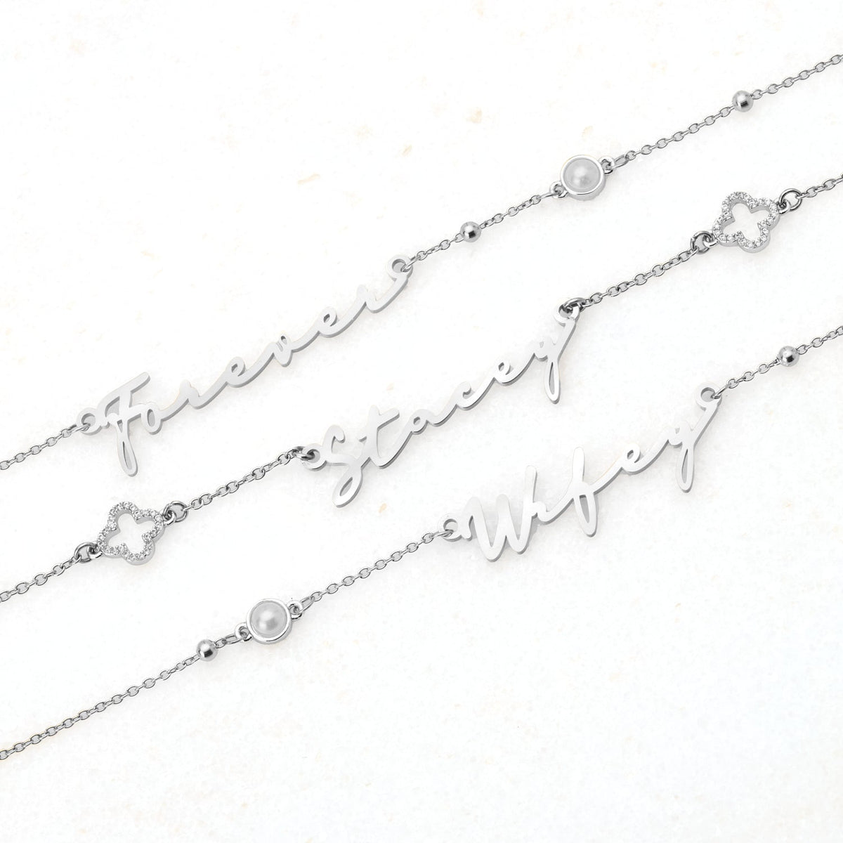 Signature Name Necklace - Silver