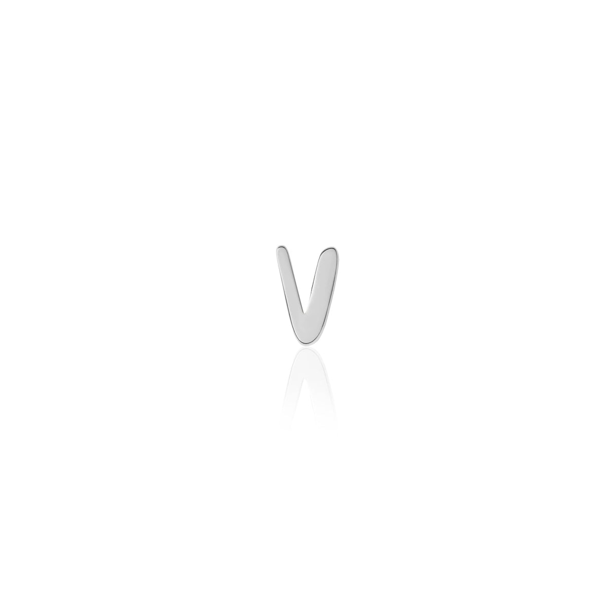 Fixed Charm - Handwritten Initial Charm (Silver)