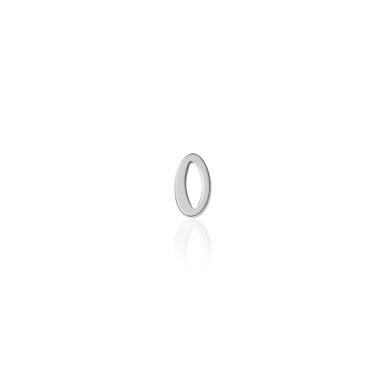Fixed Charm - Handwritten Initial Charm (Silver)