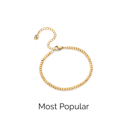 Small Beaded Bracelet (Gold)