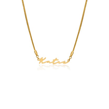 Signature Name Necklace (Gold)
