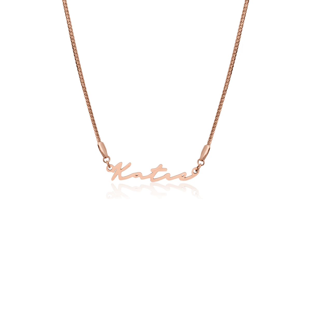 Signature Name Necklace (Rose Gold)