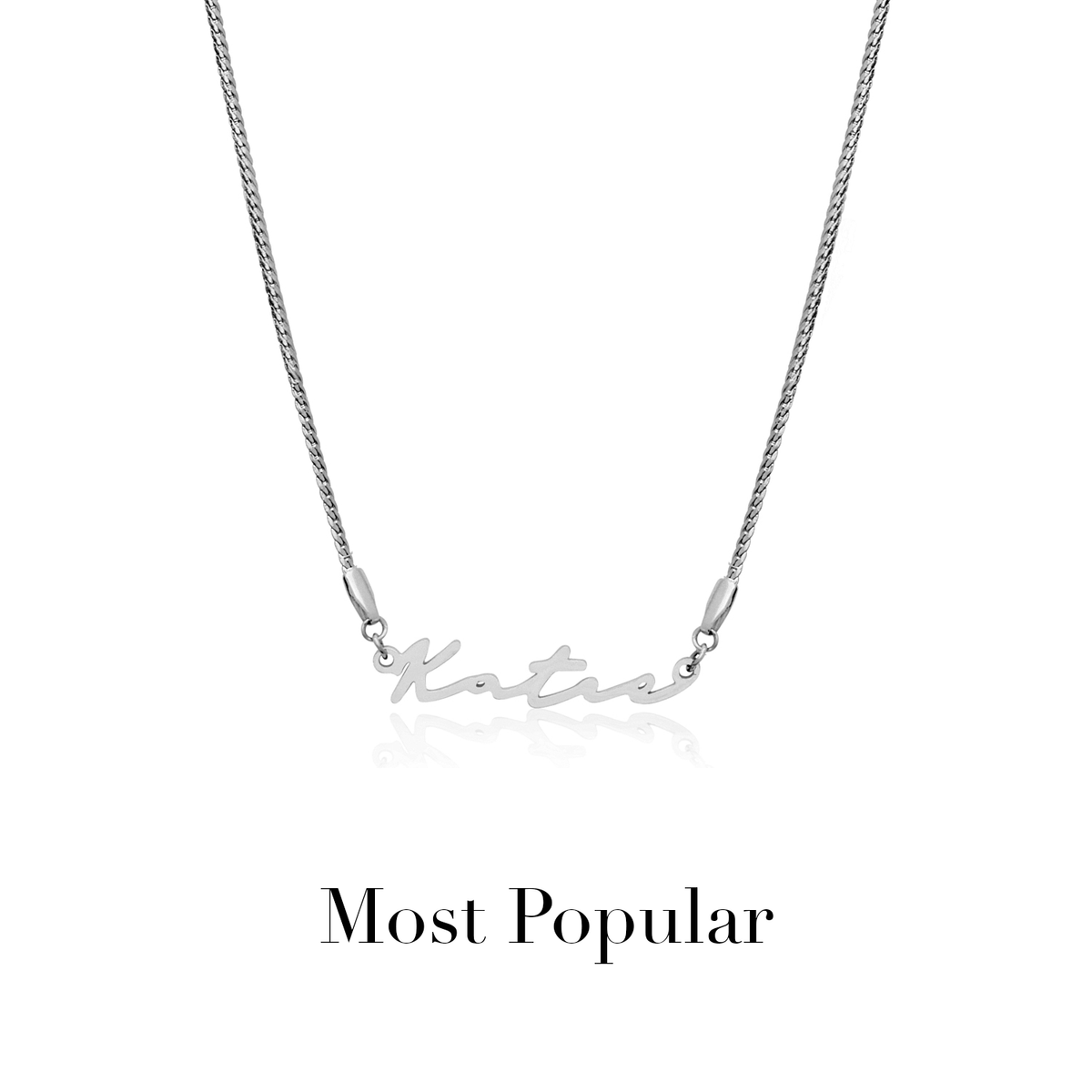 Signature Name Necklace (Silver)