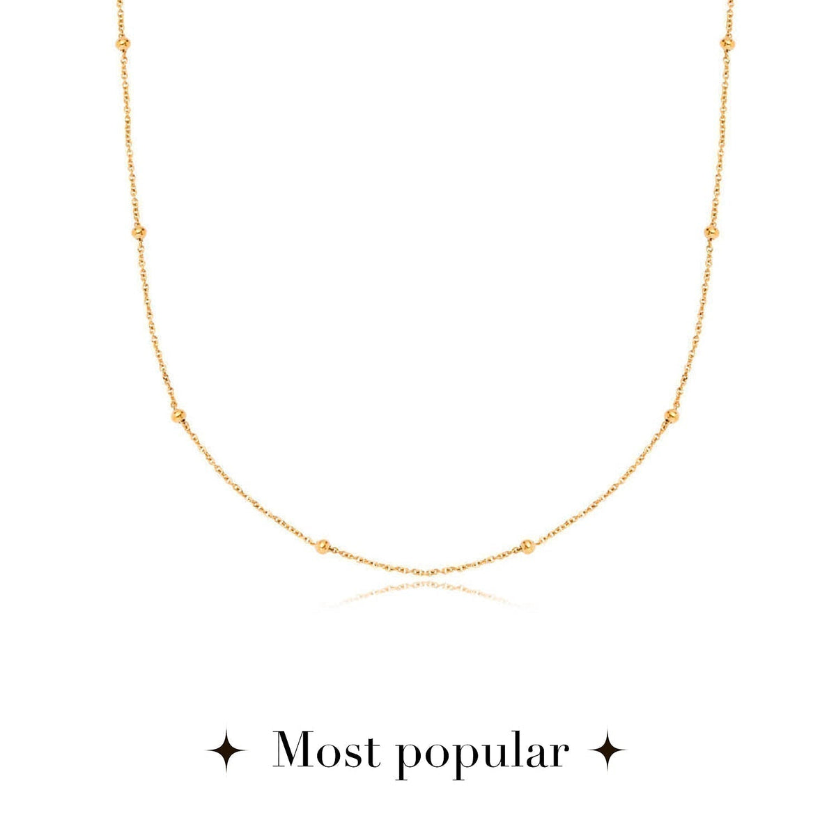 Fingerprint Written In The Stars Tag Necklace (Gold)