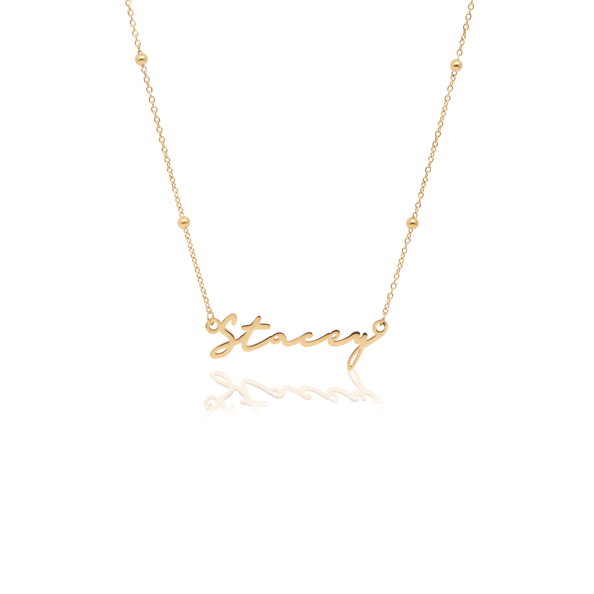 Signature Name Necklace - Gold