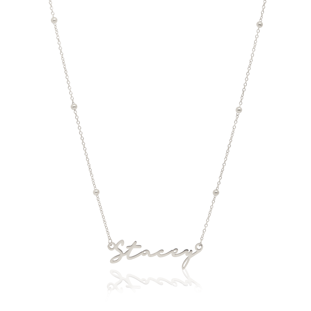 Signature Name Necklace (Silver)