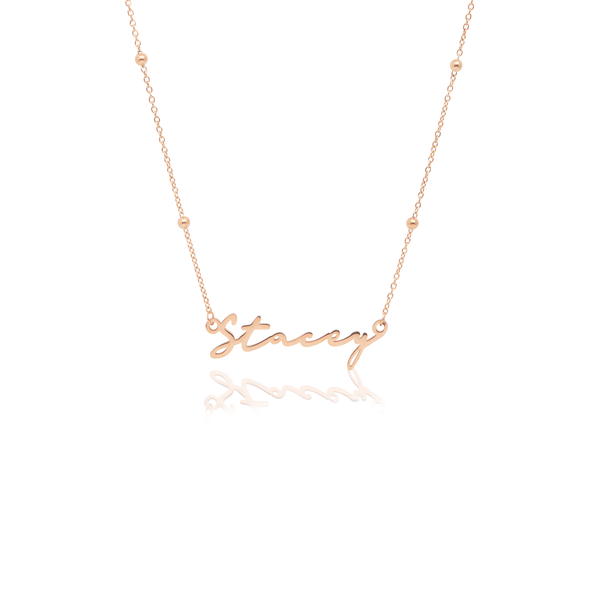 Signature Name Necklace - Rose Gold