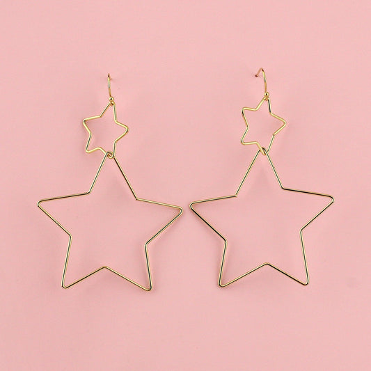 Star Crossed Earrings (Gold)