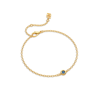 Fine Molten Birthstone Bracelet (Gold)
