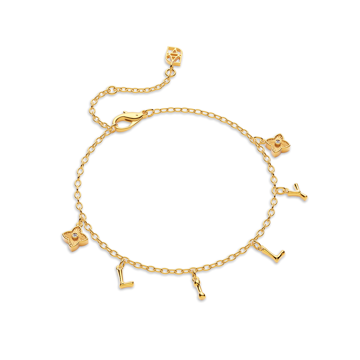 Made Mine Fine Name Bracelet (Gold)