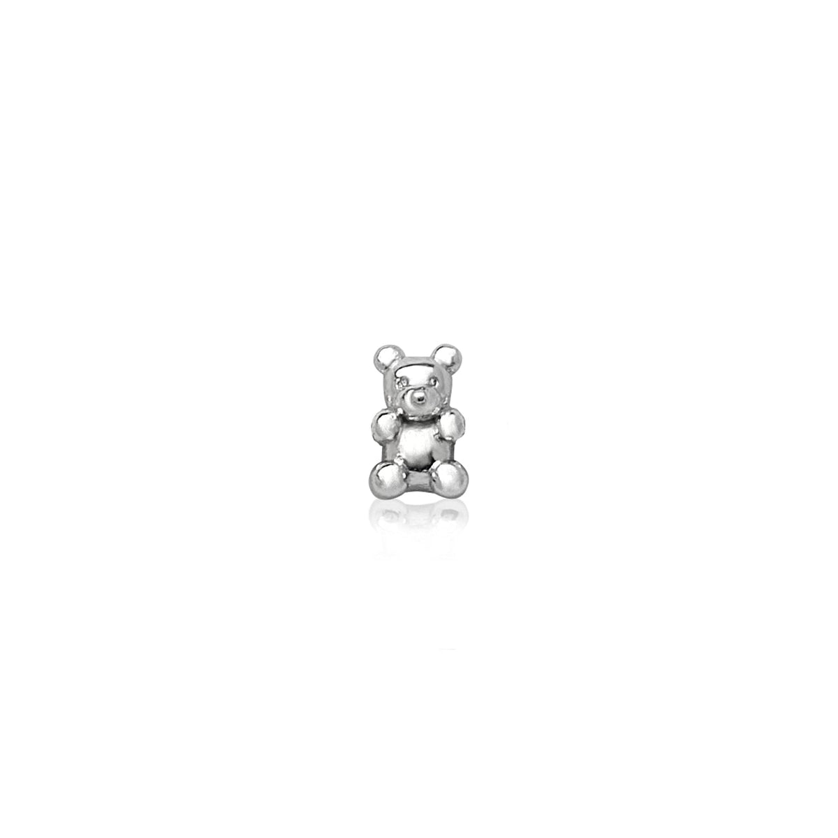Made Mine Charms - Teddy Bear Charm (Silver)