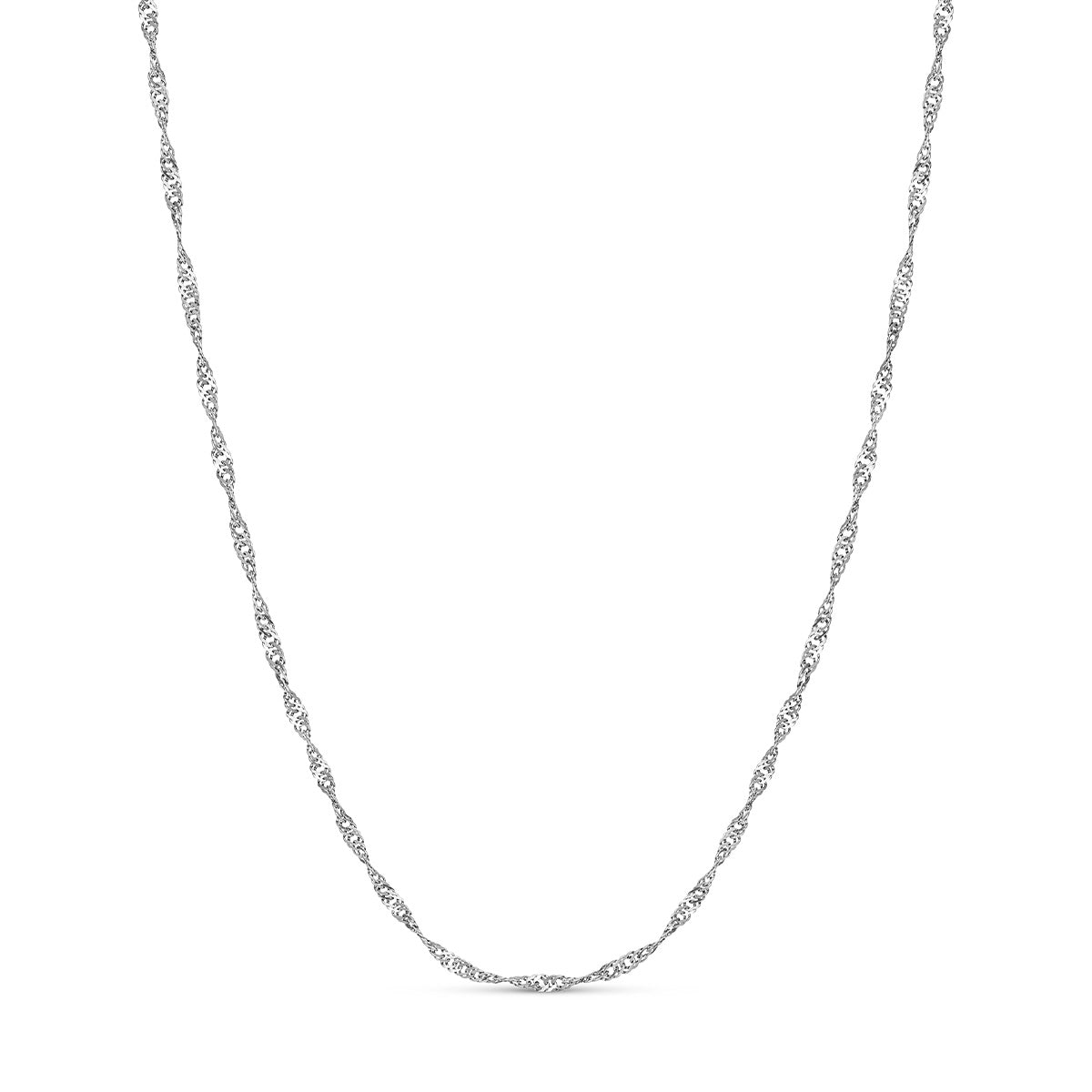 Layering Twisted Chain Necklace (Silver)