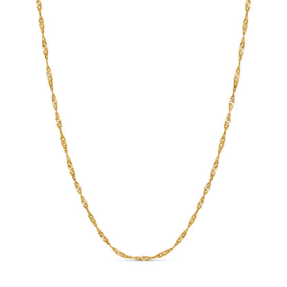 Organic Fingerprint Droplet Necklace (Gold)