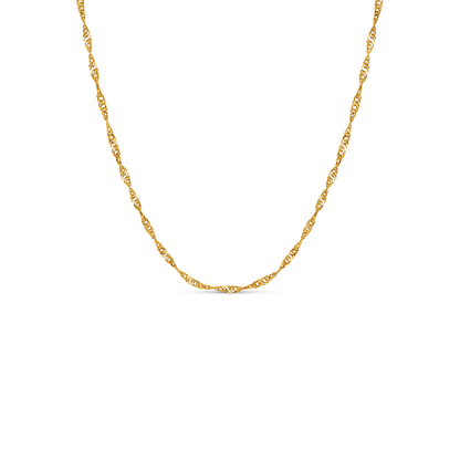 Coin Fingerprint Necklace (Gold)