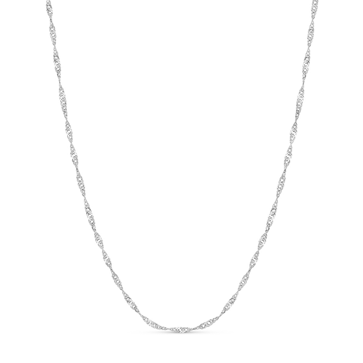 Round Photo Locket Sphere Necklace (Silver)