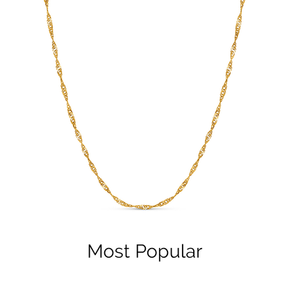 Ocean Charms Sardine Necklace (Gold)