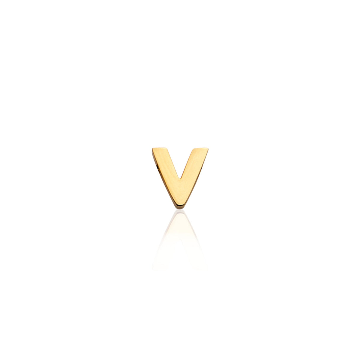 Mini Letter Sphere Chain Necklace (Gold)
