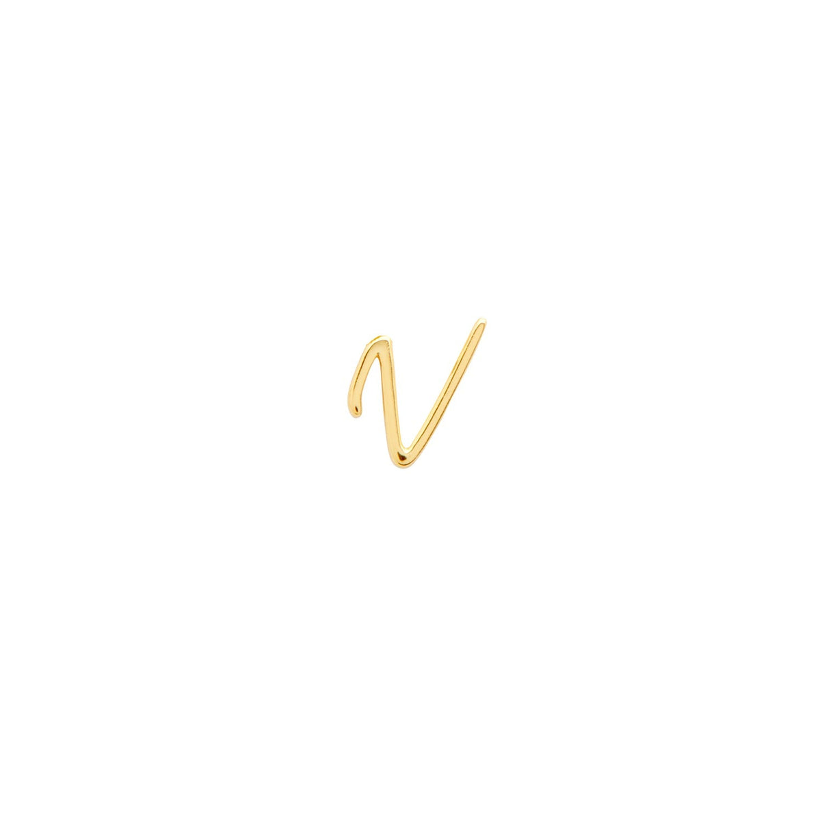 Signature Initial Stud Earring (Gold)