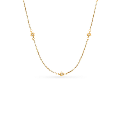Double Heart Token Fingerprint Necklace (Gold & Silver)