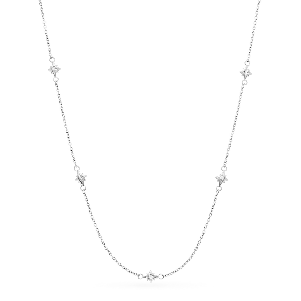 Mother of Pearl Cushion Necklace (Silver)