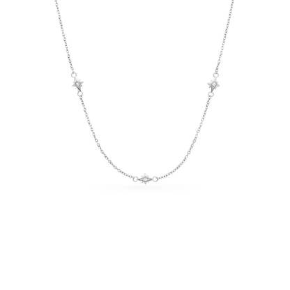 Fingerprint Written In The Stars Tag Necklace (Silver)