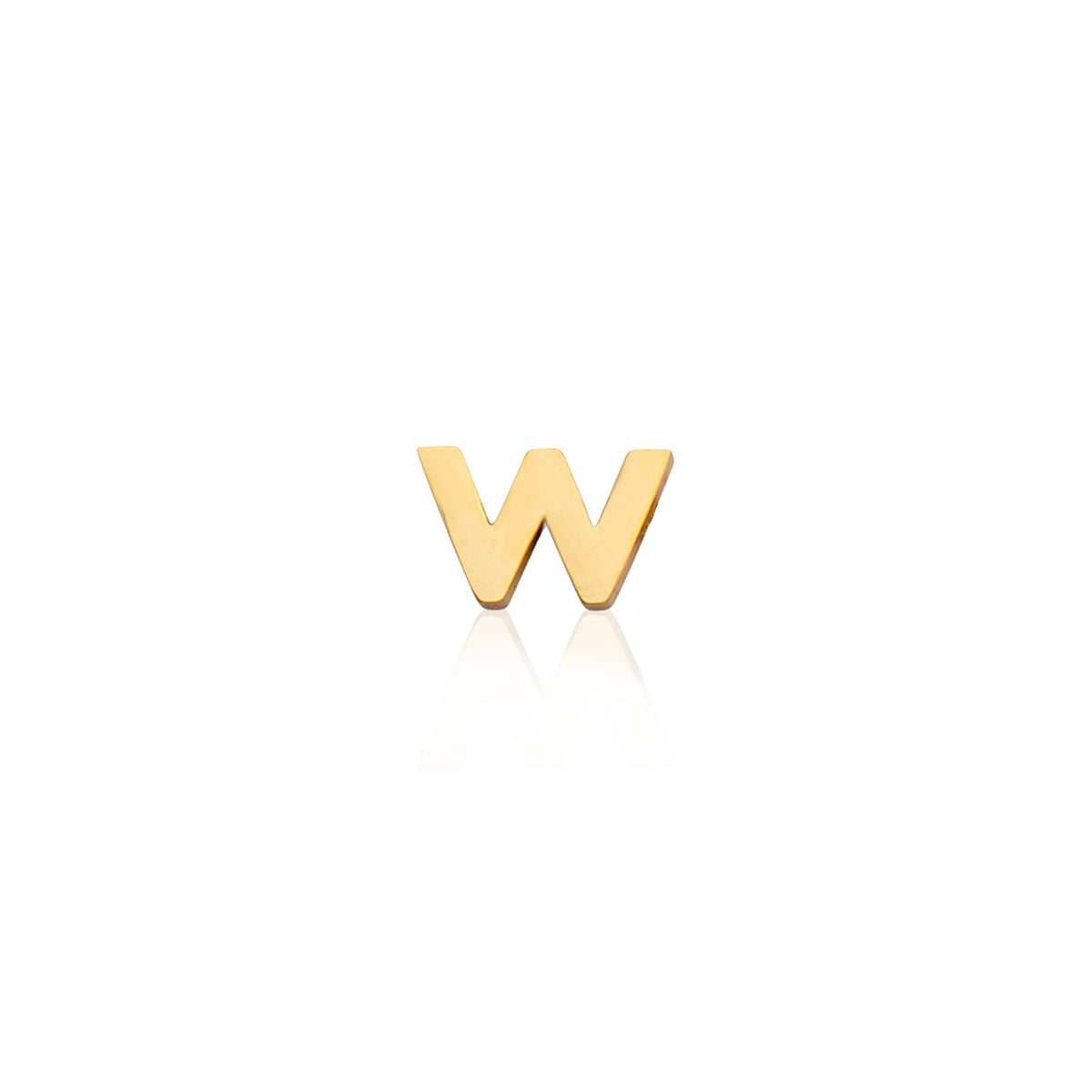Mini Letter Sphere Chain Necklace (Gold)
