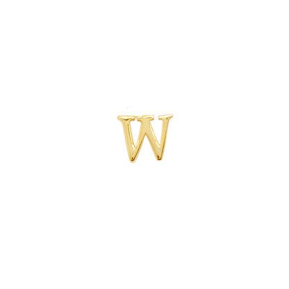 Initial Zip Pull Charm (Gold)