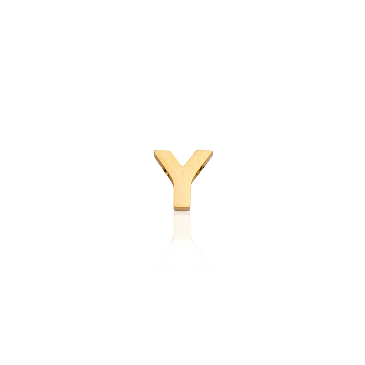 Made Mine Mini Letter Sphere Chain Necklace (Gold)